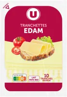 Edam en tranchettes au lait pasteurisé 24%MG