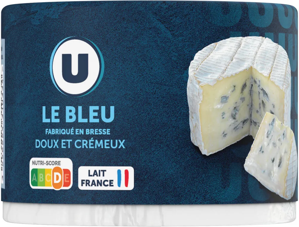 Fromage pasteurisé à pâte persillée Le Bleu, 33% de MG, 250g