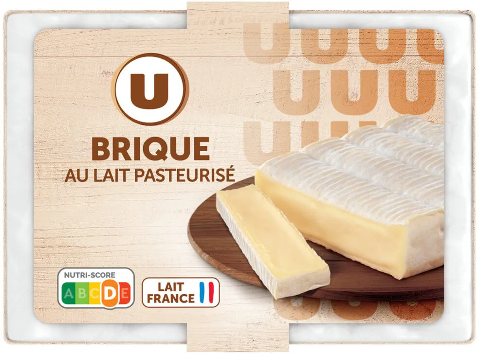 Fromage Brique au lait de vache pasteurisé 32%MG, 200g