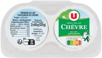 Crottin de chèvre lait pasteurisé 24%MG, 2X60g