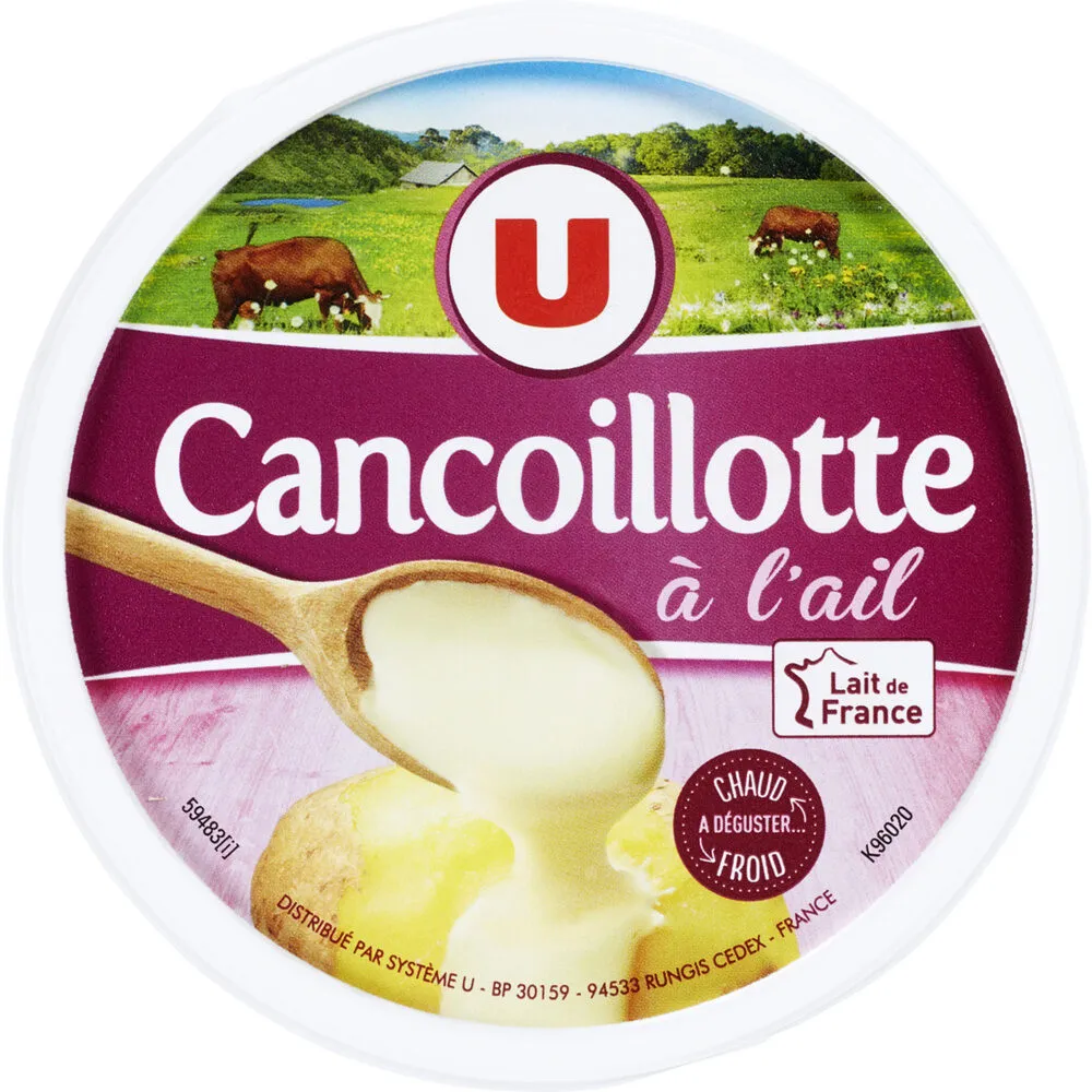 Cancoillotte IGP à l'ail au lait pasteurisé 11% de MG - 250g
