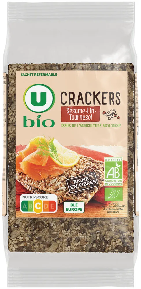 Crackers 3 graines paquet de 200g