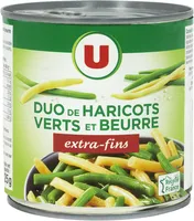 Duo Haricots verts et beurre extra fins - Boîte de 225g net égoutté