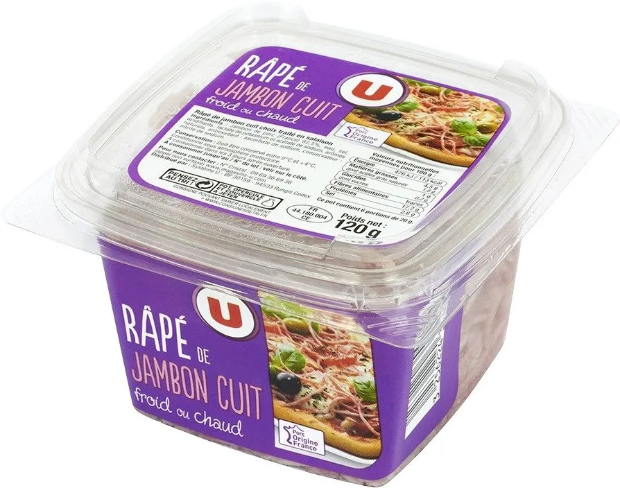 Râpé de jambon cuit qualité choix