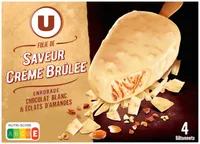 Bâtonnets glacés folie crème brûlée - x4 282g