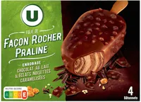 Bâtonnets glacés folie rocher praliné - X4 262G