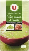 Velouté pois cassé et bacon aromatisé