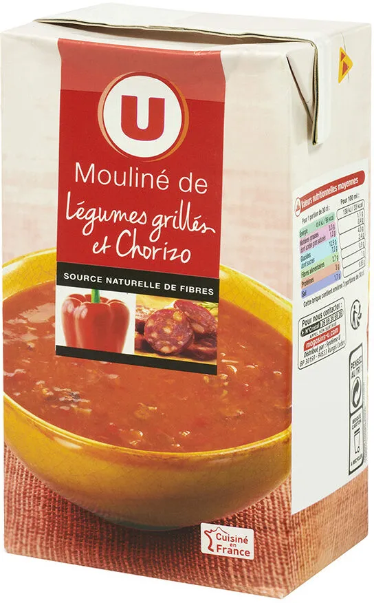Mouliné légumes grillés chorizo