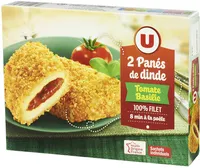 Escalope de dinde panée tomate basilic