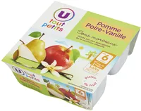 Pots pour bébé dessert pomme, poire et vanille