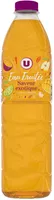 Boisson à base d'eau de source aromatisée au jus de fruits tropical