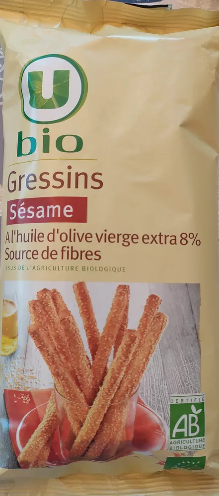 Gressins au sésame paquet de 125g