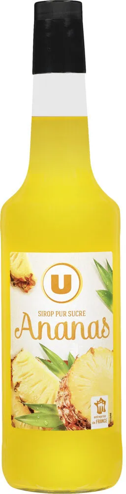 Sirop d'ananas bouteille en verre de 70cl