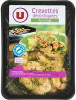 Crevette décortiquée cuite marinée persillade, transformée en France,barquette de 120g