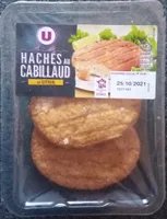 Haché au cabillaud citron, transformé en France, barquette de 200g