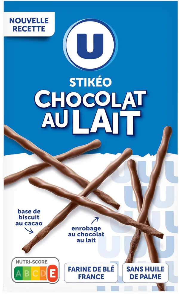 Gâteau Stikéo bâtonnets chocolat lait 90g