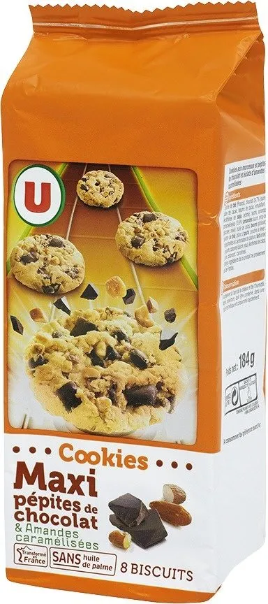Cookies pépites chocolat et amandes caramélisées