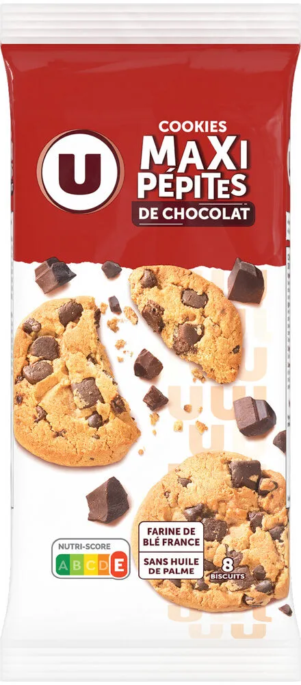 Cookies premium maxi pépites chocolat paquet de 184g