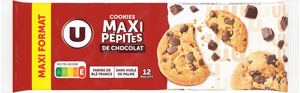 Cookies premium maxi pépites de chocolats paquet de 276g