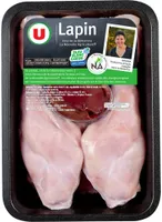 Lapin entier découpé sans tête, France, 1 pièce