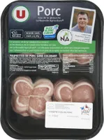 Paupiette de porc sans colorant, France, 4 pièces, barquette 400g