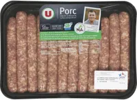 Chipolata aux herbes sans colorant, France, 12 pièces, barquette, 660g