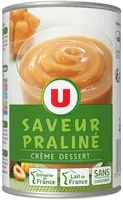 Crème dessert saveur praliné