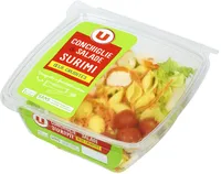 Salade pâtes surimi oeuf et crudités
