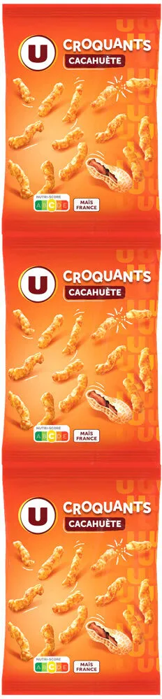 Croquant goût cacahuète sachet 3x90g