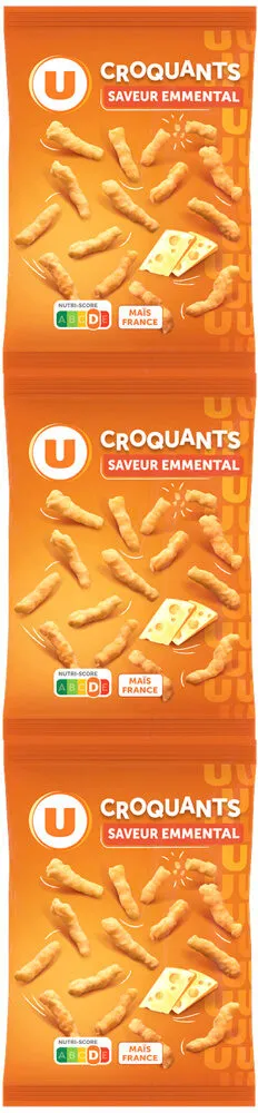 Croquant goût Fromage sachets 3x90g