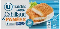 Panés de cabillaud 8 pièces, 400g