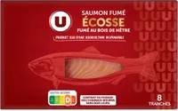Saumon fumé Atlantique, Ecosse, 8 tranches - 300g