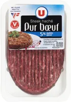 Steak haché, 5% Matière Grasse, France, VBF , 1 pièce - 125g