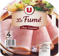 Jambon fumé supérieur avec couenne