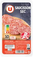 Saucisson sec Label Rouge - x10 tranches, 100g
