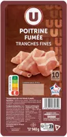 Poitrine de porc fumée - 10 tranches fines - 140g