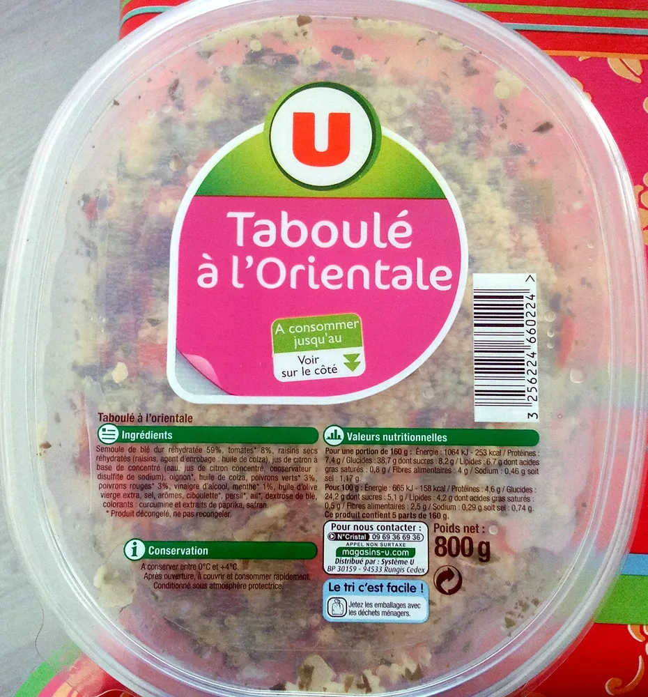 Taboulé à l'orientale
