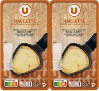Fromage à Raclette sans croûte pasteurisé en tranches 27% de matière grasse 2x400g
