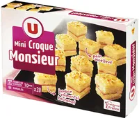 Mini Croques Monsieur pain de mie moëlleux jambon-emmental surgelés