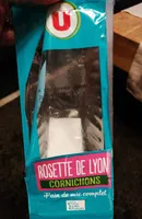 Sandwich au pain de mie complet garni de rosette de Lyon et de cornichons 135g