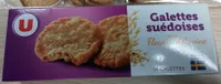 Biscuits Galettes suédoises aux flocons d'avoine nature 14 Biscuits Galettes - 100g