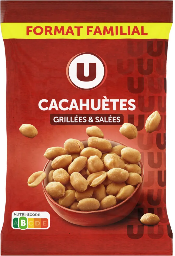 Cacahuètes grillées et salées sachet de 500g
