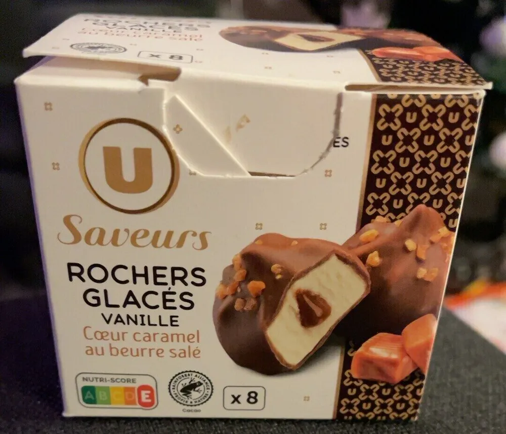 Rochers glacés vanille coeur cara.b.salé - X8 104g