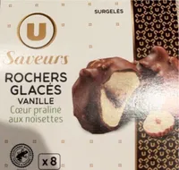 Rochers glacés vanille coeur pral.noisettes -x8 104g