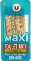 Sandwich maxi poulet rôti et crudités 230g