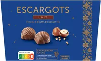 Escargots praliné chocolat au lait 195g