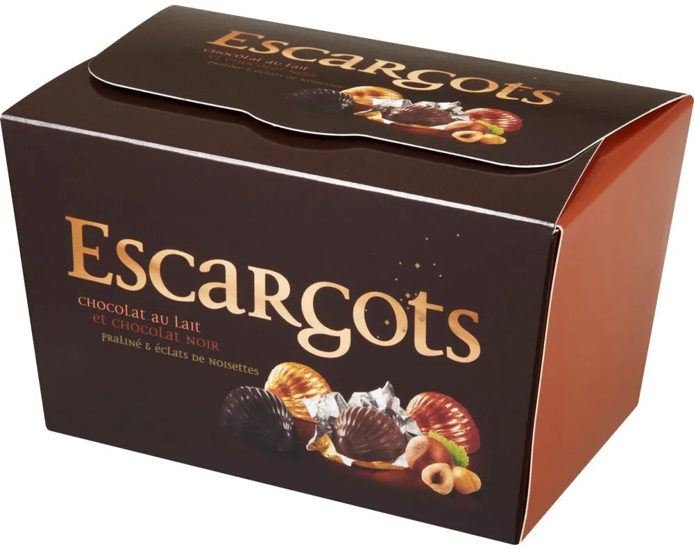 Escargots praliné chocolat au lait et noir 195g