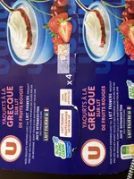 Yaourt à la grecque sur lit de fruits rouges 4x150g