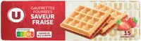 Gaufrettes fourrées saveur fraise paquet de 110g