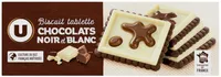 Biscuit tablette de chocolat noir et blanc